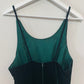 Vintage 80s 90s Dave & Johnny Emerald Green Velvet Dress 10