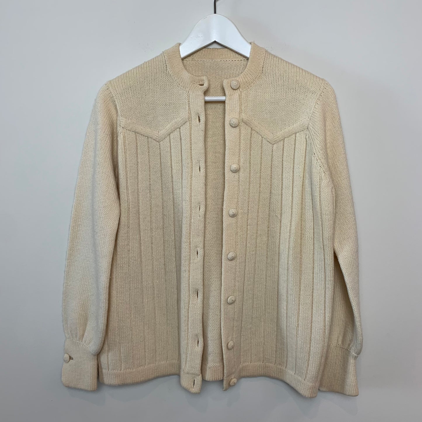 Vintage cream cardigan Knit Sweater