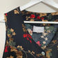 Vintage Blair Floral Midi Jumper Dress Button Down Sleeveless