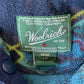 Woolrich Snap Fleece Pullover Sweatshirt Large Aztec Southwest Blue