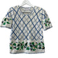 Vintage Marisa Christina Sweater Top Knitted by Hand Floral