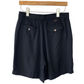 Tommy Bahama Black Silk Trouser Shorts Long Length 10