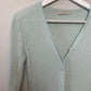 Vintage 90s Mint Express Ribbed Knit Cardigan Sweater Small