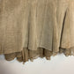 June Suede Leather Flared Skirt with Ruffle 0
