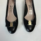 Salvatore Ferragamo Vera Pumps Black Leather 9.5