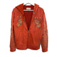 DRIFTWOOD Teddy Hoodie Embroidered Zipper Jacket Small