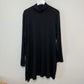 Eileen Fisher Black Scrunch Neck Turtleneck Tunic Top XL