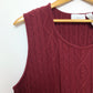 90s Liz Claiborne Wine Red Sweater Vest XL Cotton