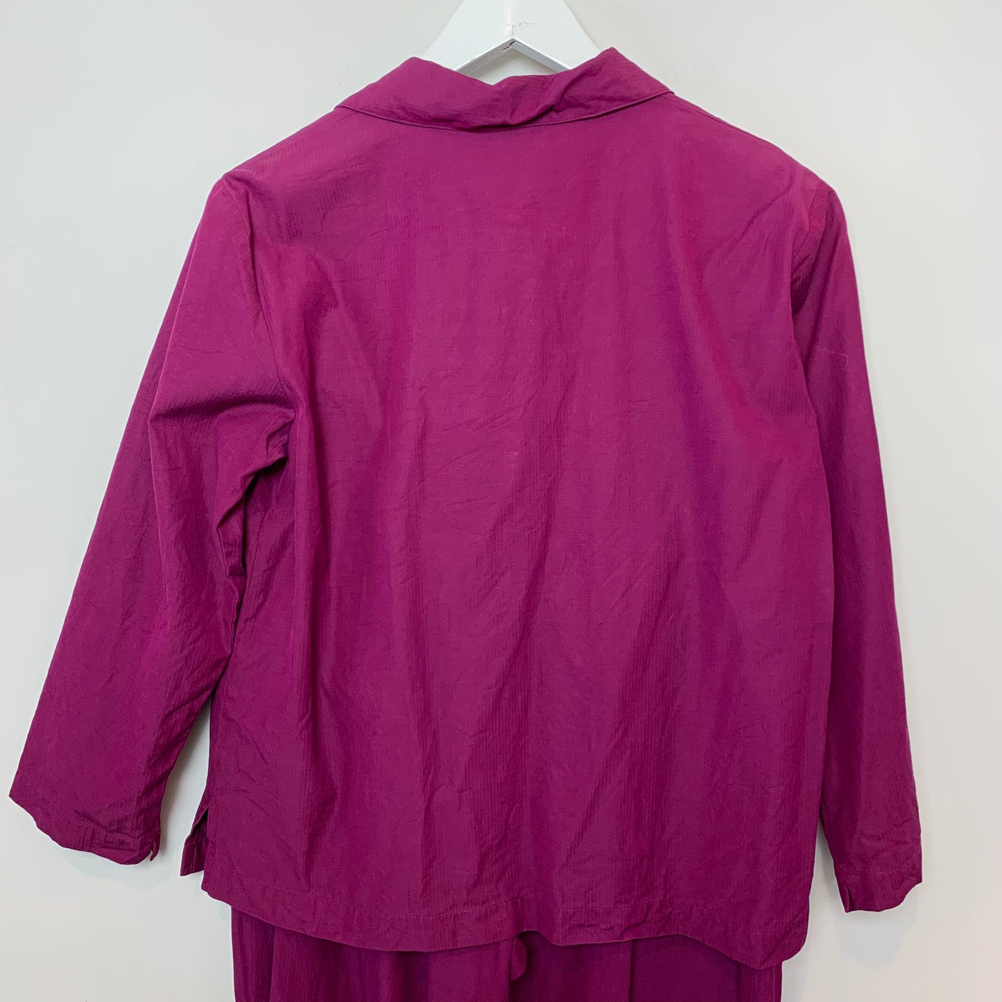 Eileen Fisher Silk Cotton Coordinating Matching Set Plum Small