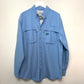 L.L. Bean Tropicwear Style Shirt Light Blue Large Outdoorsman Fishing