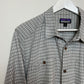 Patagonia Grey Plaid Back Step Short Sleeve Button Down Shirt Large