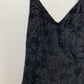 Vintage 90s Jump Black Velvet Glitter Halter Dress 9/10 Made in the USA