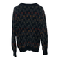 Vintage 90s Dockers Chenille Sweater Checkered Knit Crewneck Large