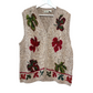 Vintage 90s Classic Elements Sweater Vest Fall Leaves 2X