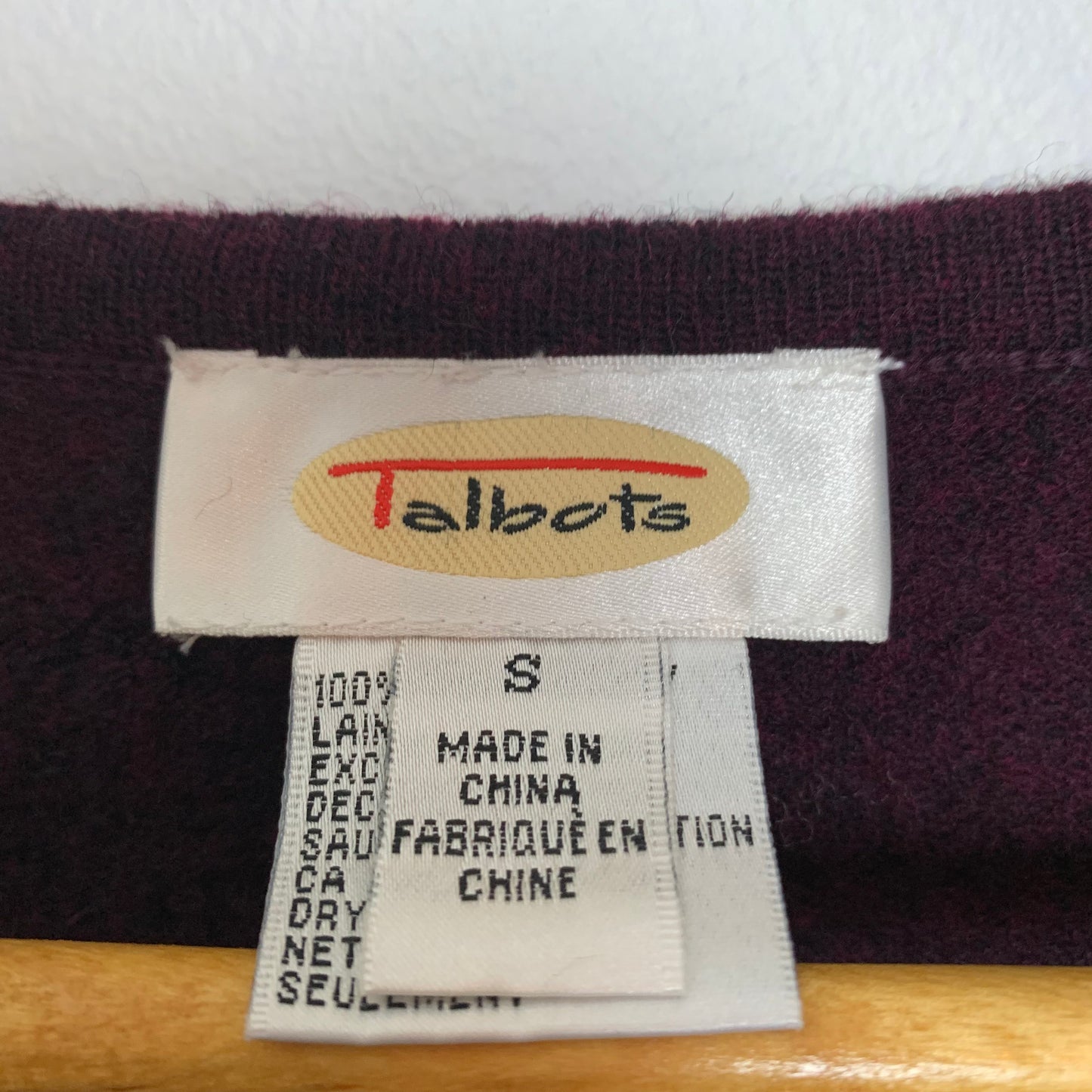 90s Talbots Wool Sweater Vest Small