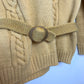 Vintage 60s 70s Peck & Peck New York Chunky Knit Sweater with a Belt