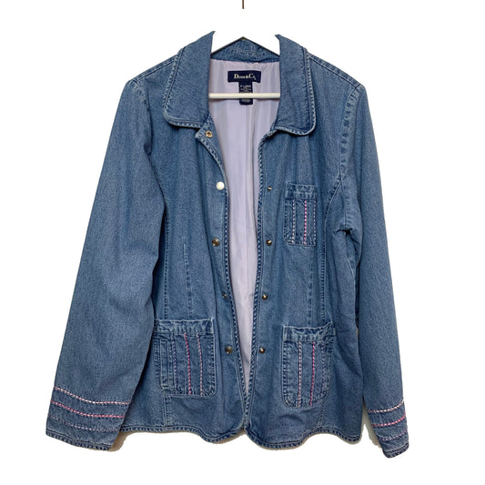 Vintage denim & Co Jean Denim Chore Coat XL Cotton