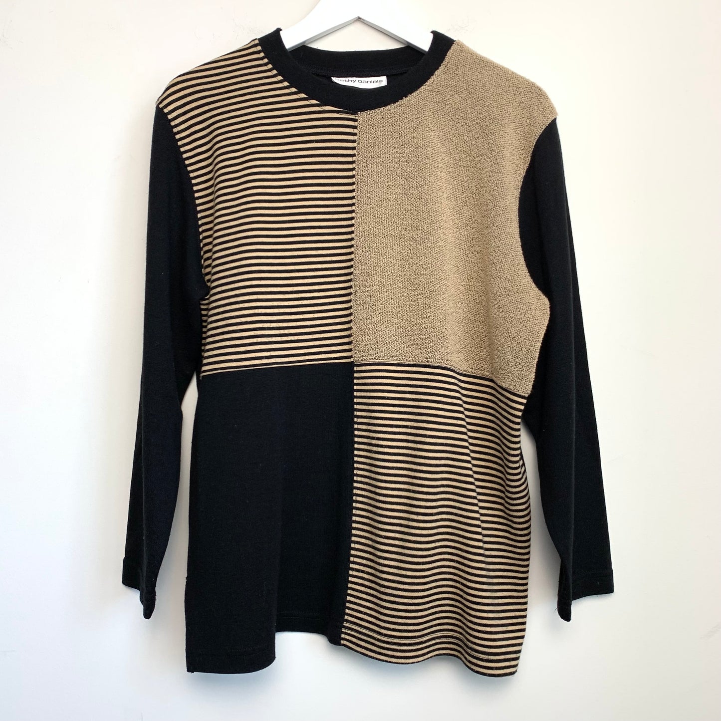 90s Cathy Daniels Colorblock Sweatshirt Pullover Large