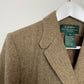 Vintage Lauren Ralph Lauren Brown Tweed Blazer 12 Petite