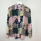 Vintage 90s Backroad Blues Silk Patchwork Blouse Medium