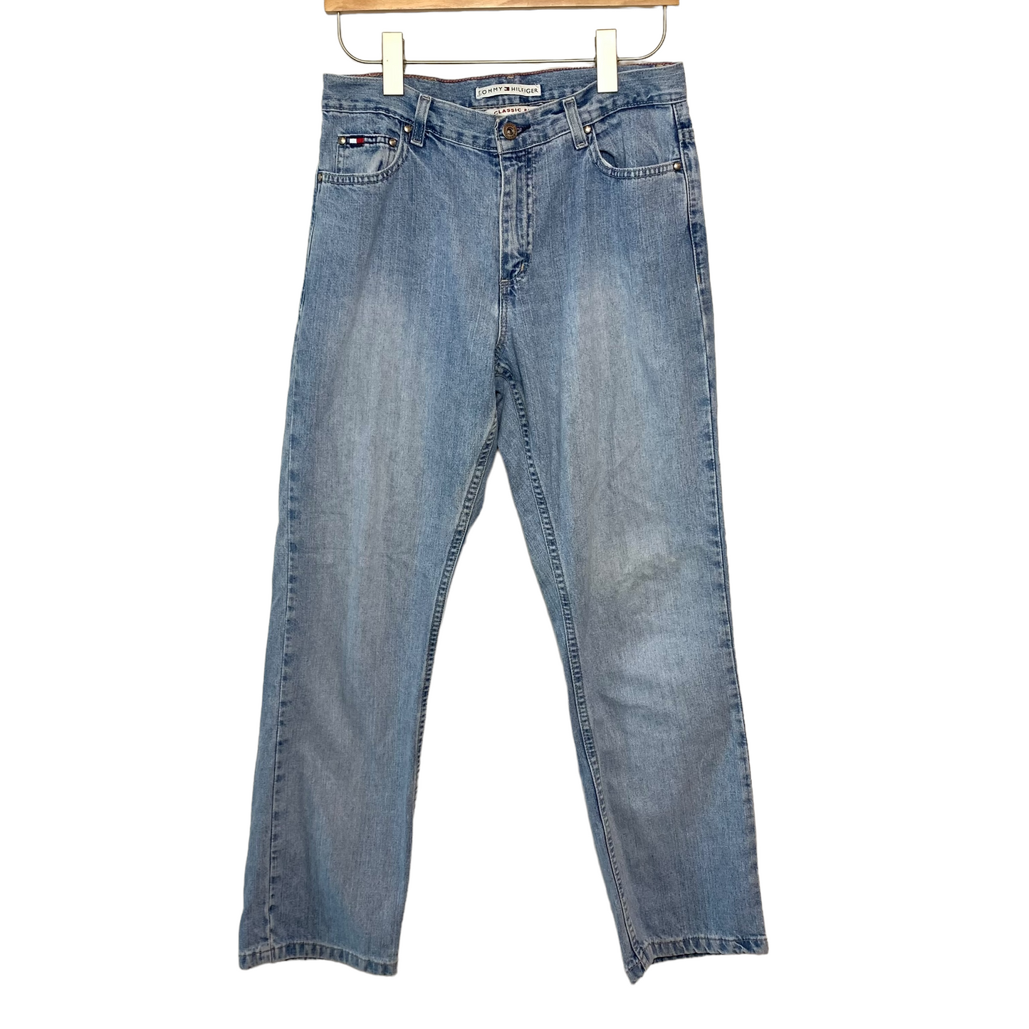 Tommy Hilfiger Y2K High Rise Straight Leg Denim Jeans 6 Classic Fit