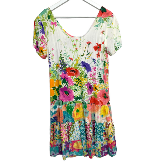 Jams World Floral Drop Waist Dress Small Cottage Bouquet