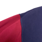 Vintage 90s Color Block Navy Blue and Red Crewneck Sweatshirt