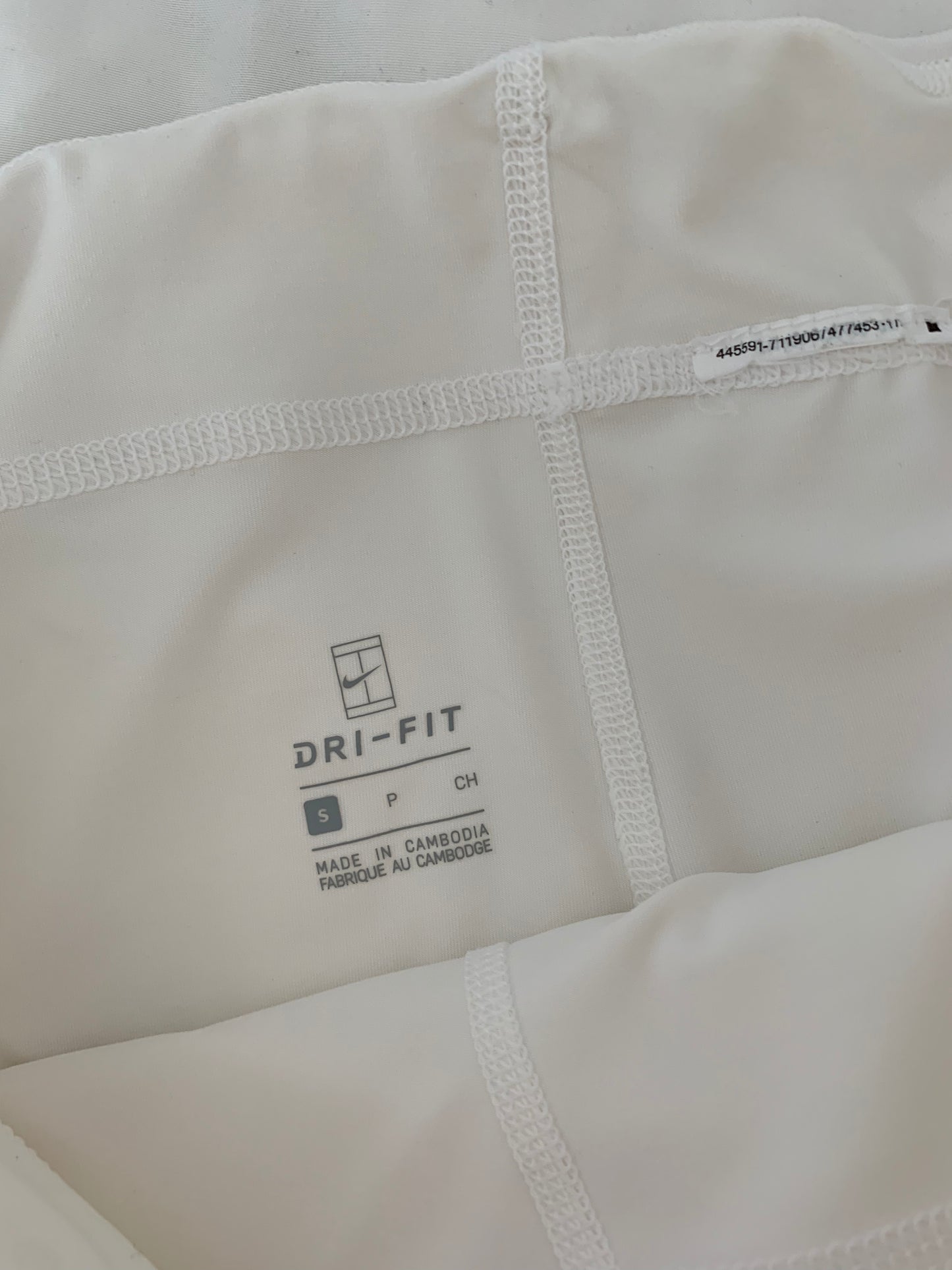 Nike Die-Fit Side Slit Tennis skirt White Small