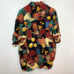 Vintage Natural Issue Short Sleeve Tropical Print Shirt Large
