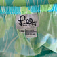 Vintage Lilly Pulitzer Turtle Print Capri Pants Drawstring XL Cotton Blue Green