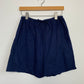 Vintage White Stag Navy Blue Drawstring Shorts Linen Cotton Small