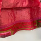 Vintage Handmade 1960s 70s Quilt Skirt Groovy Pink Geometric Pattern Midi XS