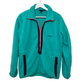Vintage 80s Patagonia Fleece Half Zip Pullover Teal and Pink Made in the USA Medium