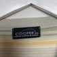 Vintage 90s Sweater Cooper Striped Pastel Grandpa Pullover Cotton Medium