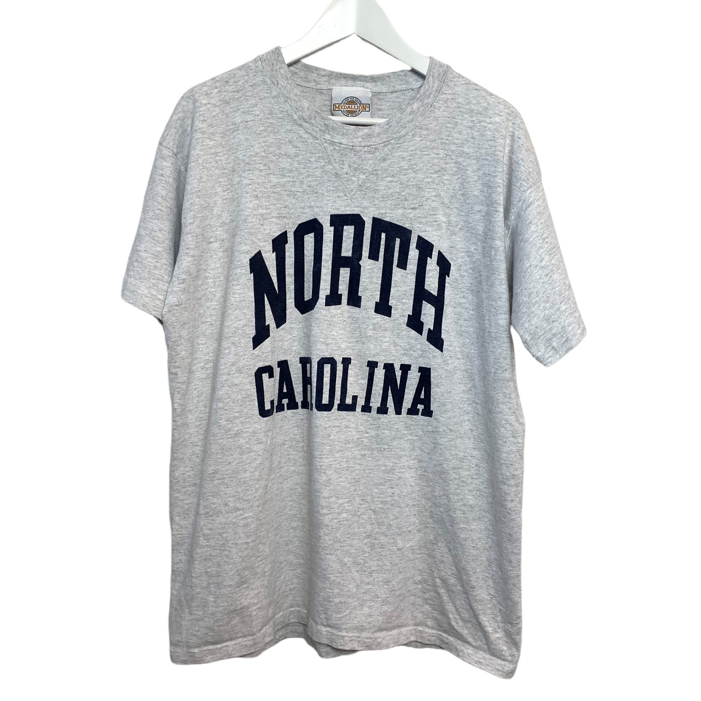 Vintage Medallion North Carolina UNC T-shirt Cotton Medium