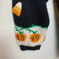 Vintage 90s Eagle's Eye Halloween Cardigan Sweater Hand Knit 3X