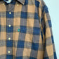G.H. Bass & Co Flannel Plaid Shirt Jacket Shacket Size XL Cotton Navy Blue and Plaid