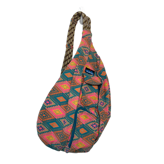 Kavu Rope Sling Bag Rhombus Rug Aztec Multicolor Satchel
