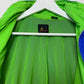 Vintage 90s Liz Claiborne Lizwear Blue and Neon Green Windbreaker Jacket Athletic Petite Small