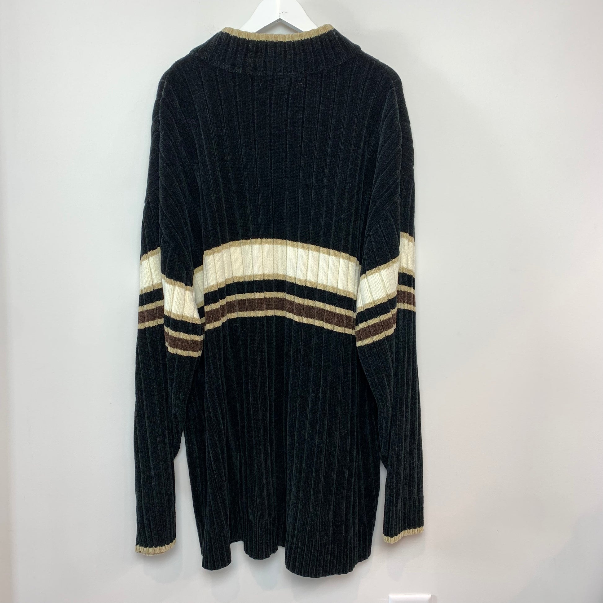 Vintage 90s Sean John Mock Neck Sweater with Single Stripe XXXL Lilac Lawson