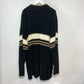 Vintage 90s Sean John Mock Neck Sweater with Single Stripe XXXL