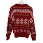 Vintage 80s 90s Snowdrift Red Fair Isle Knit Crewneck Sweater Medium