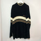 Vintage 90s Sean John Mock Neck Sweater with Single Stripe XXXL