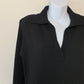 Vintage Helen HSU N.Y. Knit Polo Dress Black XS