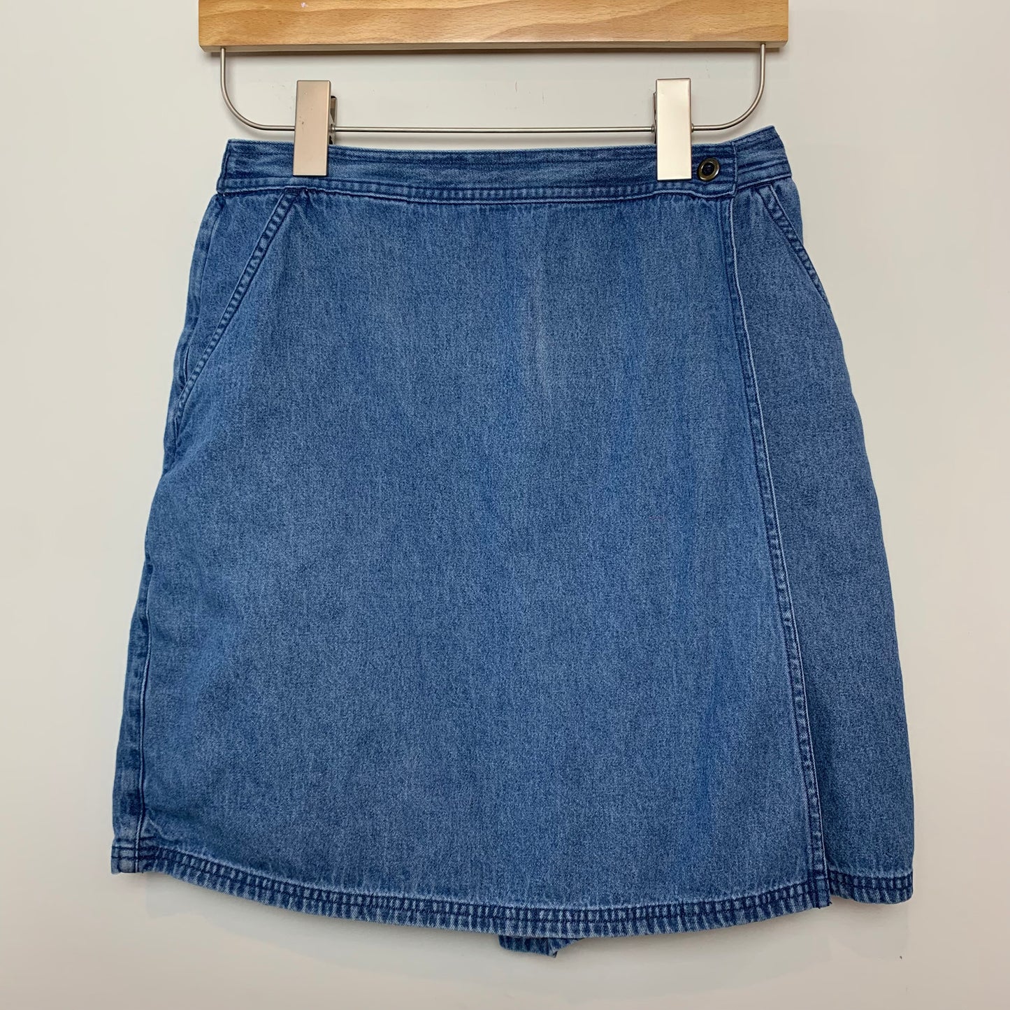 Vintage 90s Classic Elements Denim Jean Skort Skirt Cotton 10