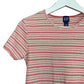 Vintage 90s Gap Baby Tee Striped Small 100% Cotton Short Sleeve