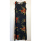 90s Karin Stevens New with Tags Maxi Dress with Matching Jacket Floral and Velvet Medium