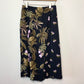 Vince Tropical Garden Midi Skirt Mixed Print Crinkled Stain Floral 4