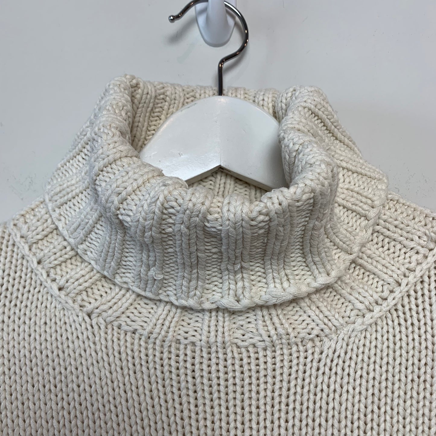 Vintage Tommy Hilfiger Chunky Knit Turtleneck Sweater Anchor Medium