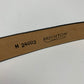 Vintage 90s Brighton Brown Leather Square Buckle Belt